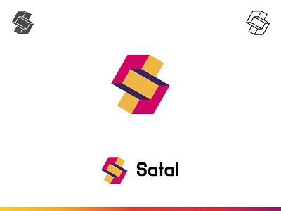 Satal 3d interlock letter monogram s