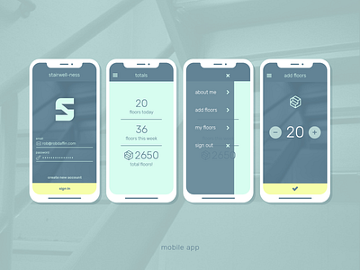 Stairwellness mobile app