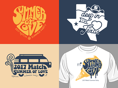 Match Summer Party t-shirt designs