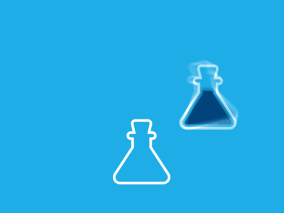 BPI. Small bottles after effects animation blue bottle chemistry fluid motion motion graphics shapes