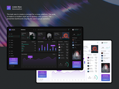 Music Web App concept UI/UX Design graphic design ui