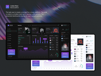 Music Web App concept UI/UX Design