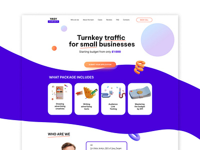 Target Traffice Website Responsive Design branding ui