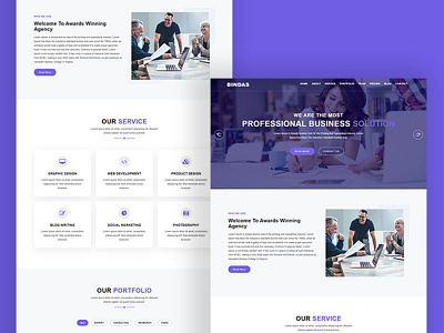 Bindas Consulting & Business Landing Page Template