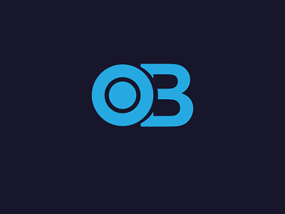 OB letter logo art branding design flat lettering logo logo design minimal ob typography vector