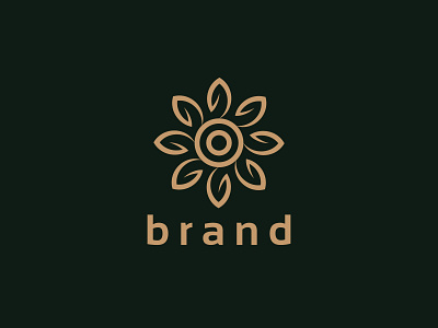 abstract flower logo creative