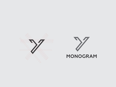 y monogram art branding design icon logo logo design minimal mongram y logo