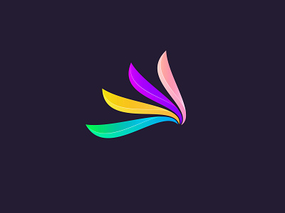 abstract shape gradient logo template