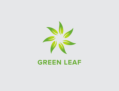green leaf logo abstract logo app branding design icon leaf logo logo logo design organic organic logo vector
