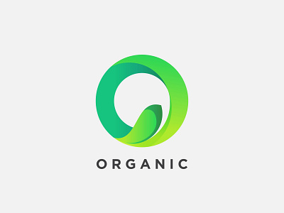 organic o logo abstract logo art branding creative design leaf logo logo logo design organic vector
