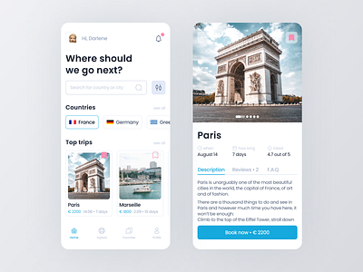 Travel app app clean design ios minimalistic mobile modern travel ui ux