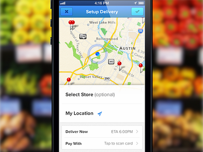 Delivery delivery grocery ios iphone mobile sketch