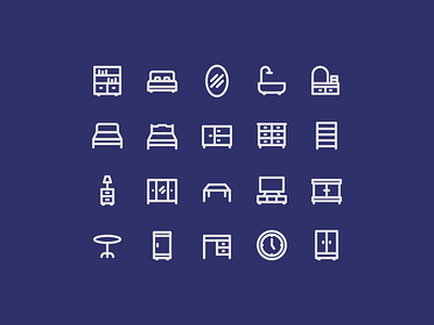 Furniture Icon Set