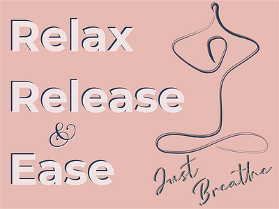 Calming Mantra adobe illustrator coronavirus design ease illustration mantra relax release typography vector weekly warm up yoga