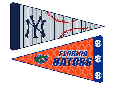 Pennant for favorite sports team