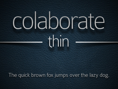 Colaborate Thin
