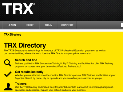 Search for a TRX Trainer