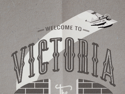 Tribute to Victoria, BC design font graphic handmade illustration lettering tribute type victoria