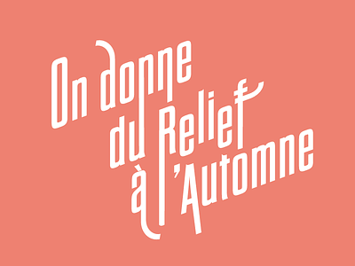 Typographic experience design font graphic illustration lettering orange type