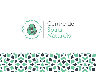 Natural Healing Center accepted logo branding buddha green health identity logotype mandala natural pattern zen