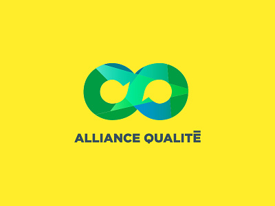 AQ Logo Study branding communication green icon identity logotype radiant shade technology yellow