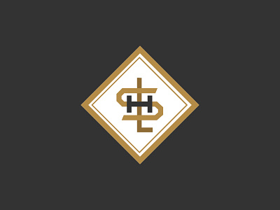 SLH contest rejected logo branding diamond gold grey hotel identity logotype luxury monogram