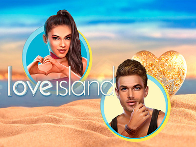 Love Island 2d 2d art 2d character character character art character design characters game art game design slot design slot game slot game art slots