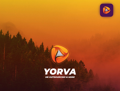 YORVA branding design graphic design illustration logo vector