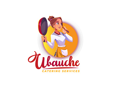 Ubauche Catering Services 3d animation branding design graphic design illustration logo typography ui vector