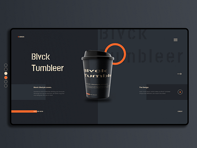 Blvck Tumbleer. 3d branding graphic design logo ui