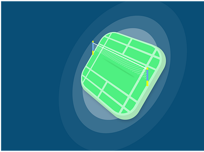 CourtOn - Badminton Application App app badminton design illustration logo ui vector