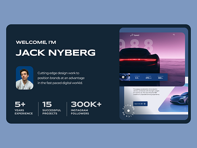 Future Jack Nyberg Portfolio branding dark mode design minimal ui website