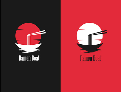 ramen boat logo brand design brand identity branding design flat graphic design logo logo design