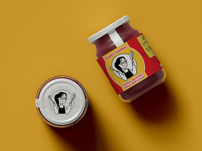Jar of Sambal brand design branding design food label graphic design packaging design
