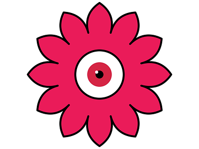 Flower eye design eye trippy weird