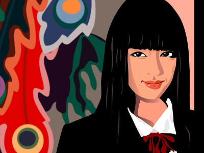 Gogo Yubari design fan art illustration kill bill vector