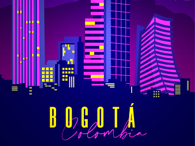 Bogotá bogota colombia design illustration vector