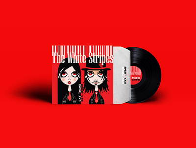 The White Stripes album cover design fan art graphic design illustration vector