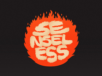 SENSELESS design graphic design illustration typography