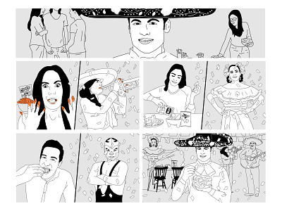 Story Board design graphic design illustration sabritas story board