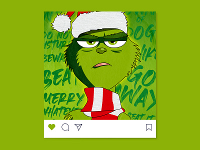 Grinch character design design graphic design grinch illustration vector