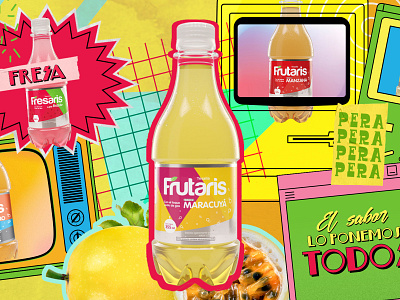 FRUTARIS branding design graphic design retro social media