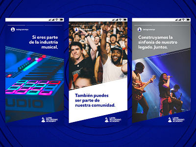 IG Stories for Latin Grammys branding design grammys graphic design instagram latin grammys social media