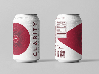 Clarity Hard Sparkling Water Raspberry Can