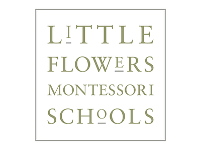 Little Flowers Montessori Schools Logo Mark brand brand design brand identity branding design graphic design logo logo design