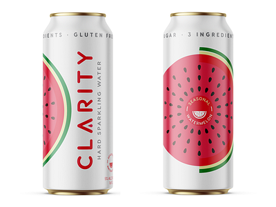 Clarity Hard Sparkling Water Watermelon Seasonal