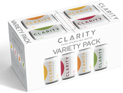 Clarity Hard Seltzer Variety Pack Design brand identity branding branding design consumer goods packaging packaging design product