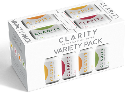 Clarity Hard Seltzer Variety Pack Design