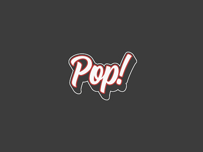 Pop! branding design font graphic design script sticker typeface typography