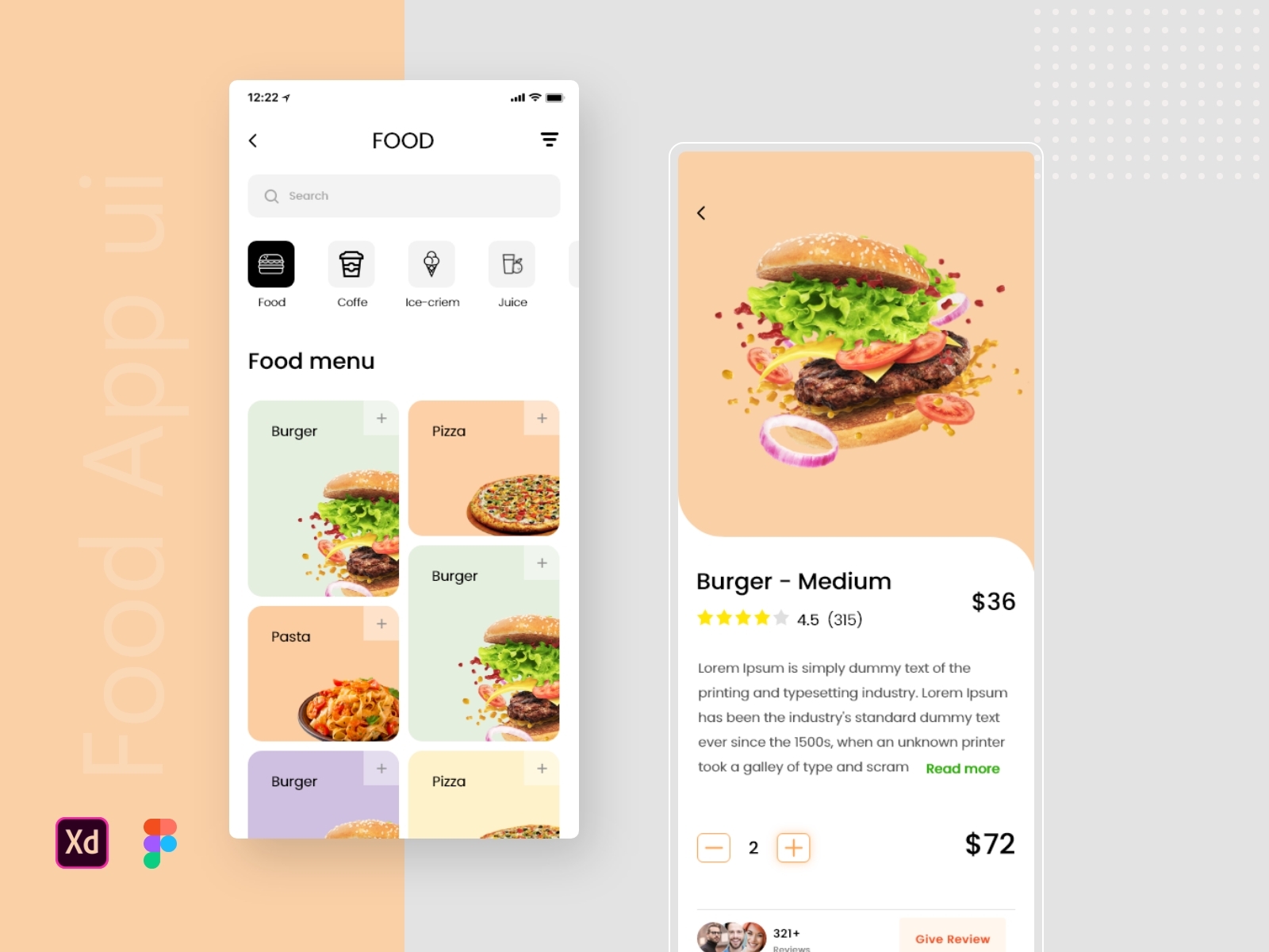 Food Delivery app ui by Alam on Dribbble